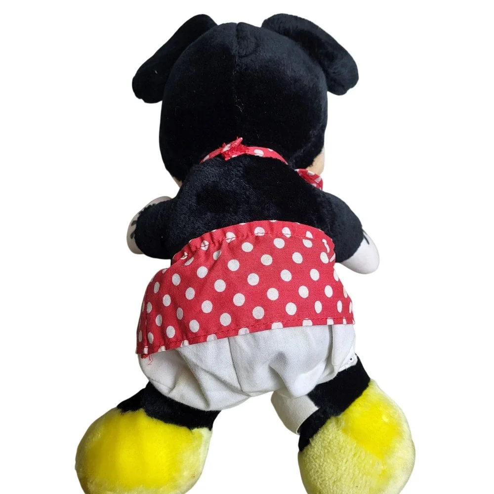 Vintage Disneyland Walt Disney World Minnie Mouse Plush Polka Dot Dress Stuffed